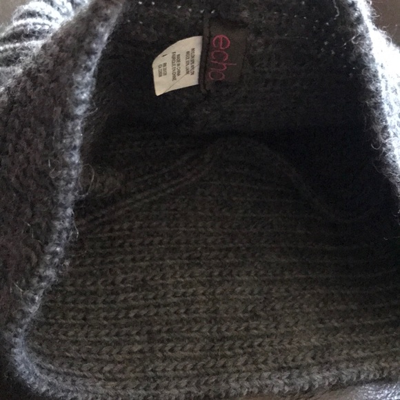 Echo Grey Fur Pom Pom Hat main image 4